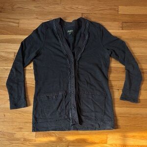 Eddie Bauer Dark Gray Knit Sweater